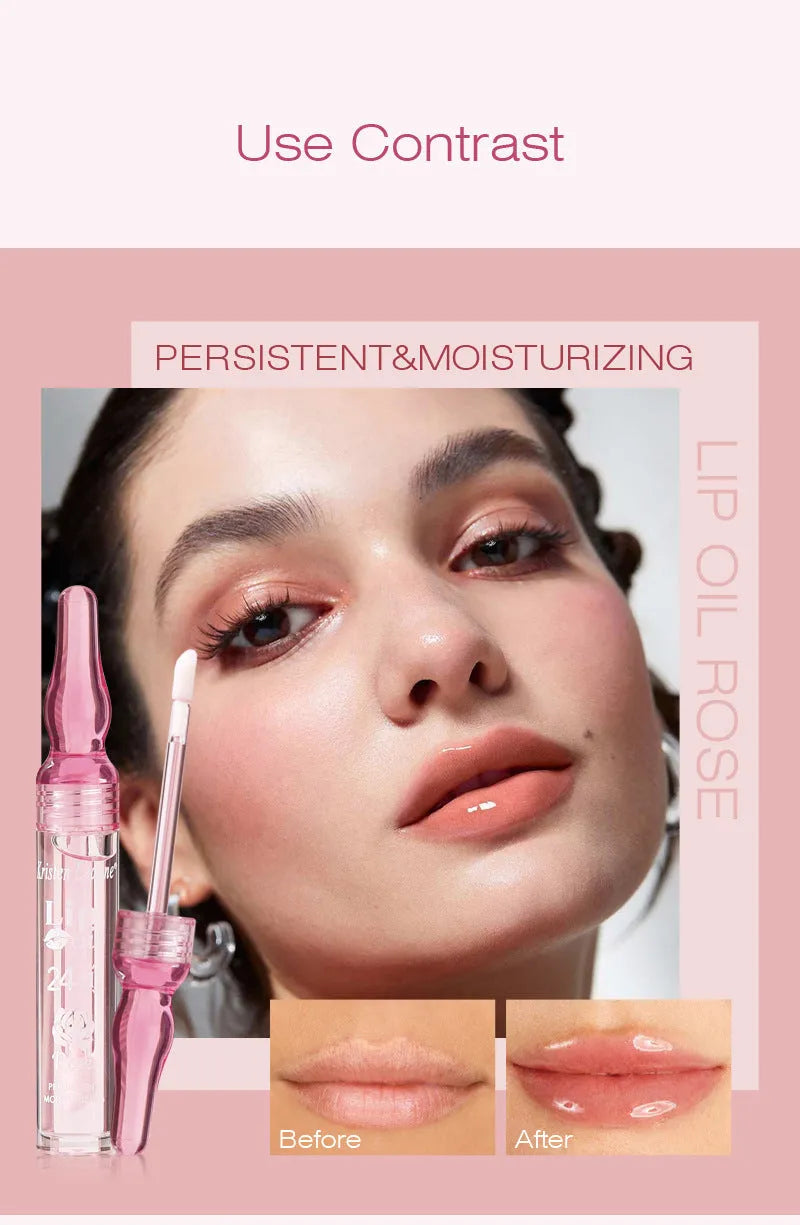 Long-acting Water Locking Rose Petals Moisturizing And Nourishing Lip Gloss Lip Gloss - Bellarte Enchanté Long-acting Water Locking Rose Petals Moisturizing And Nourishing Lip Gloss Lip Gloss