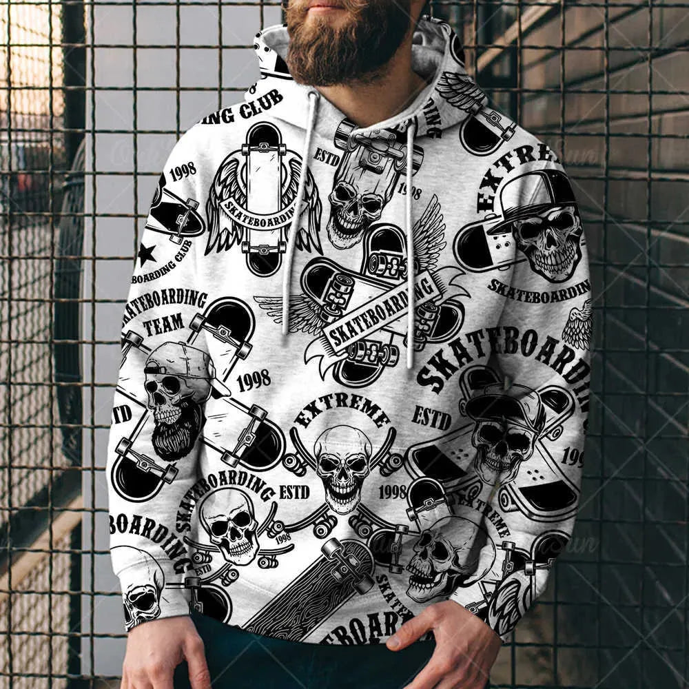 Loose Hooded Sweatshirt 3D Printed Hooded Sweatshirt - Bellarte Enchanté Loose Hooded Sweatshirt 3D Printed Hooded Sweatshirt