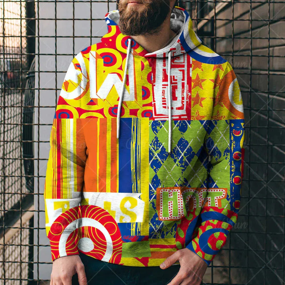 Loose Hooded Sweatshirt 3D Printed Hooded Sweatshirt - Bellarte Enchanté Loose Hooded Sweatshirt 3D Printed Hooded Sweatshirt