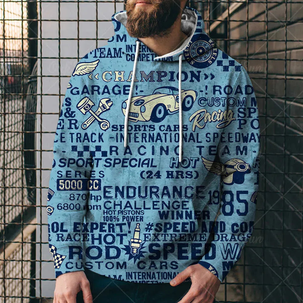 Loose Hooded Sweatshirt 3D Printed Hooded Sweatshirt - Bellarte Enchanté Loose Hooded Sweatshirt 3D Printed Hooded Sweatshirt