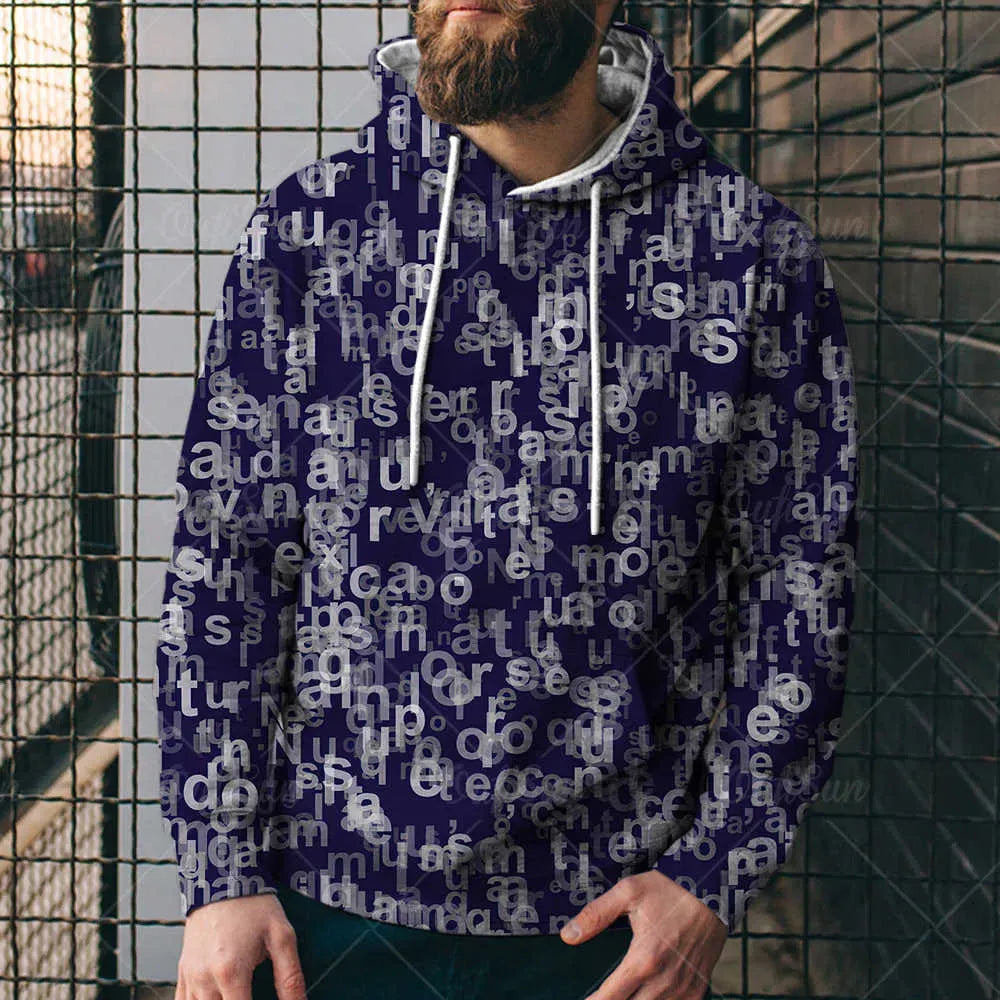 Loose Hooded Sweatshirt 3D Printed Hooded Sweatshirt - Bellarte Enchanté Loose Hooded Sweatshirt 3D Printed Hooded Sweatshirt