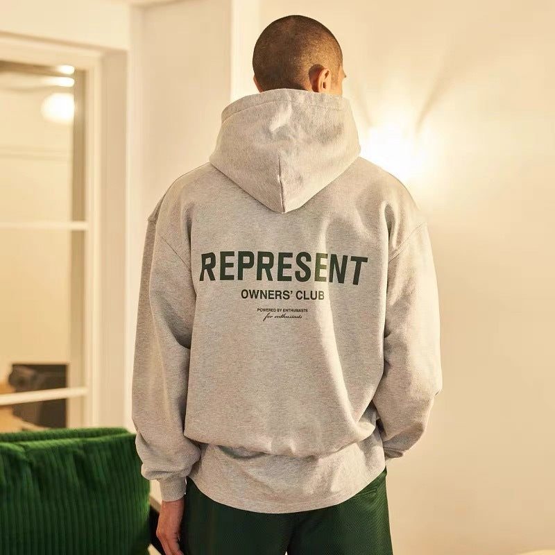 Loose Men's Couple Hooded Sweater - Bellarte Enchanté Loose Men's Couple Hooded Sweater