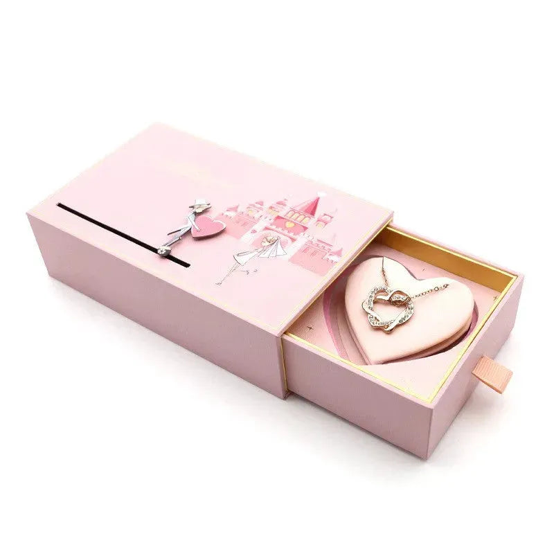 Love Castle Jewellery Box Ring Necklace Box - Bellarte Enchanté Love Castle Jewellery Box Ring Necklace Box