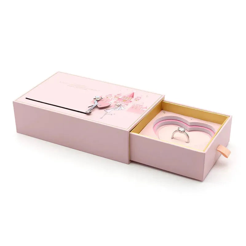 Love Castle Jewellery Box Ring Necklace Box - Bellarte Enchanté Love Castle Jewellery Box Ring Necklace Box