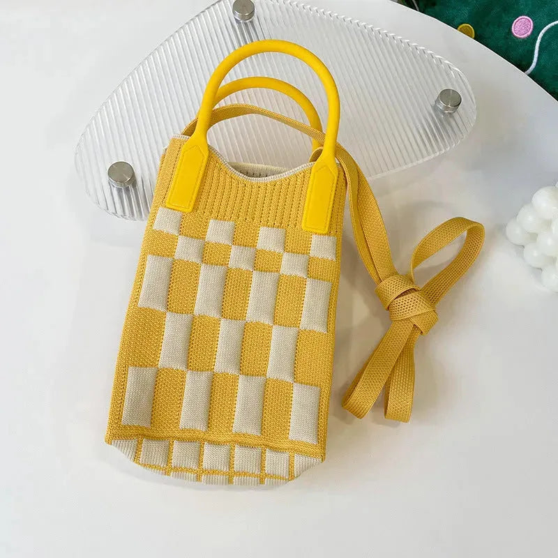 Love Mini Knit Shoulder Crossbody Bag - Bellarte Enchanté Love Mini Knit Shoulder Crossbody Bag