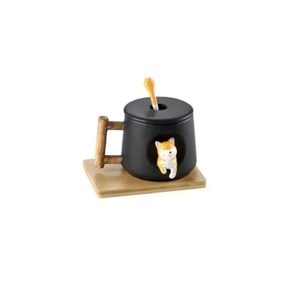 Lovers Shiba Inu Cup Corgi Ceramic Cup - Bellarte Enchanté Lovers Shiba Inu Cup Corgi Ceramic Cup
