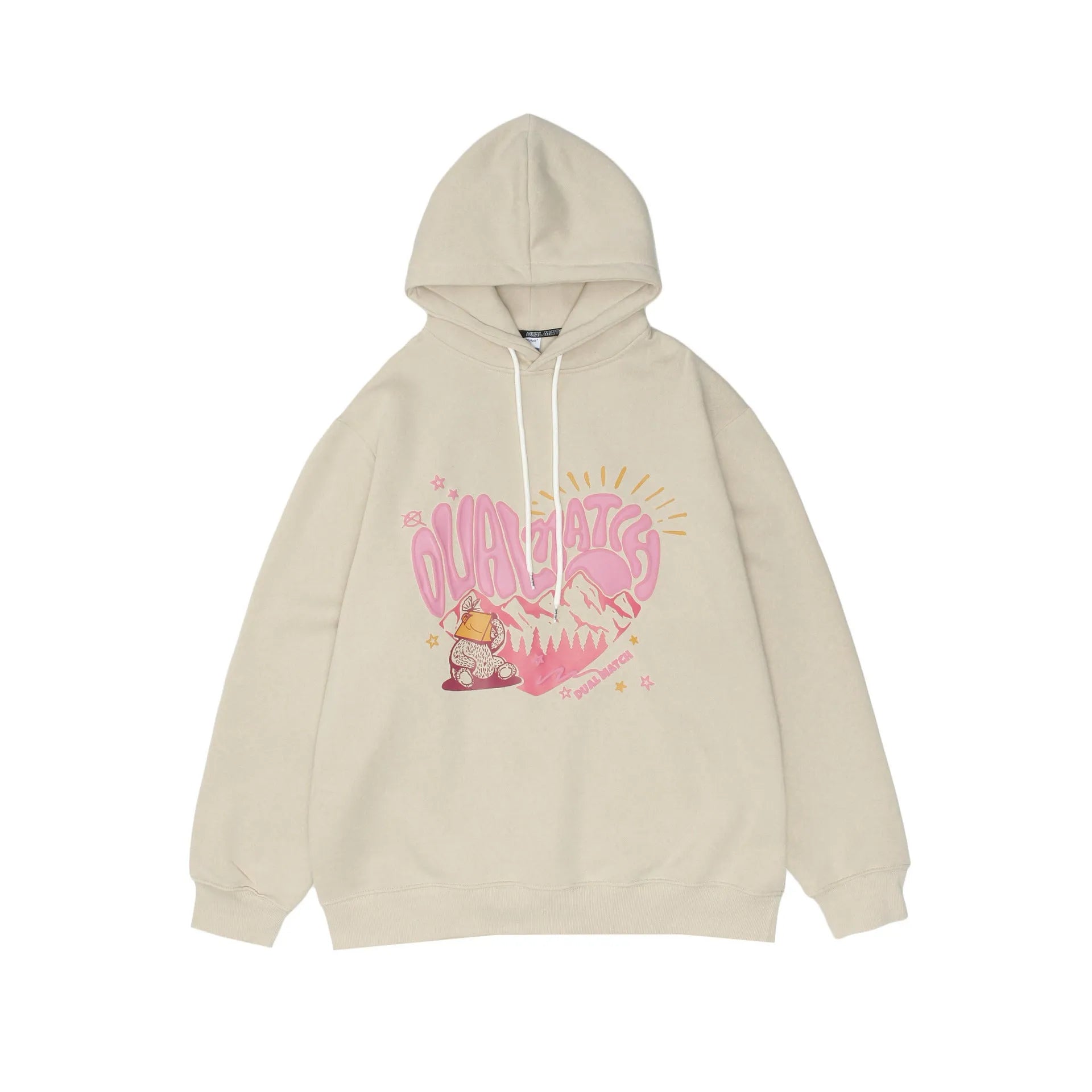 Loving Couple Plus Fleece Hooded Sweater - Bellarte Enchanté Loving Couple Plus Fleece Hooded Sweater