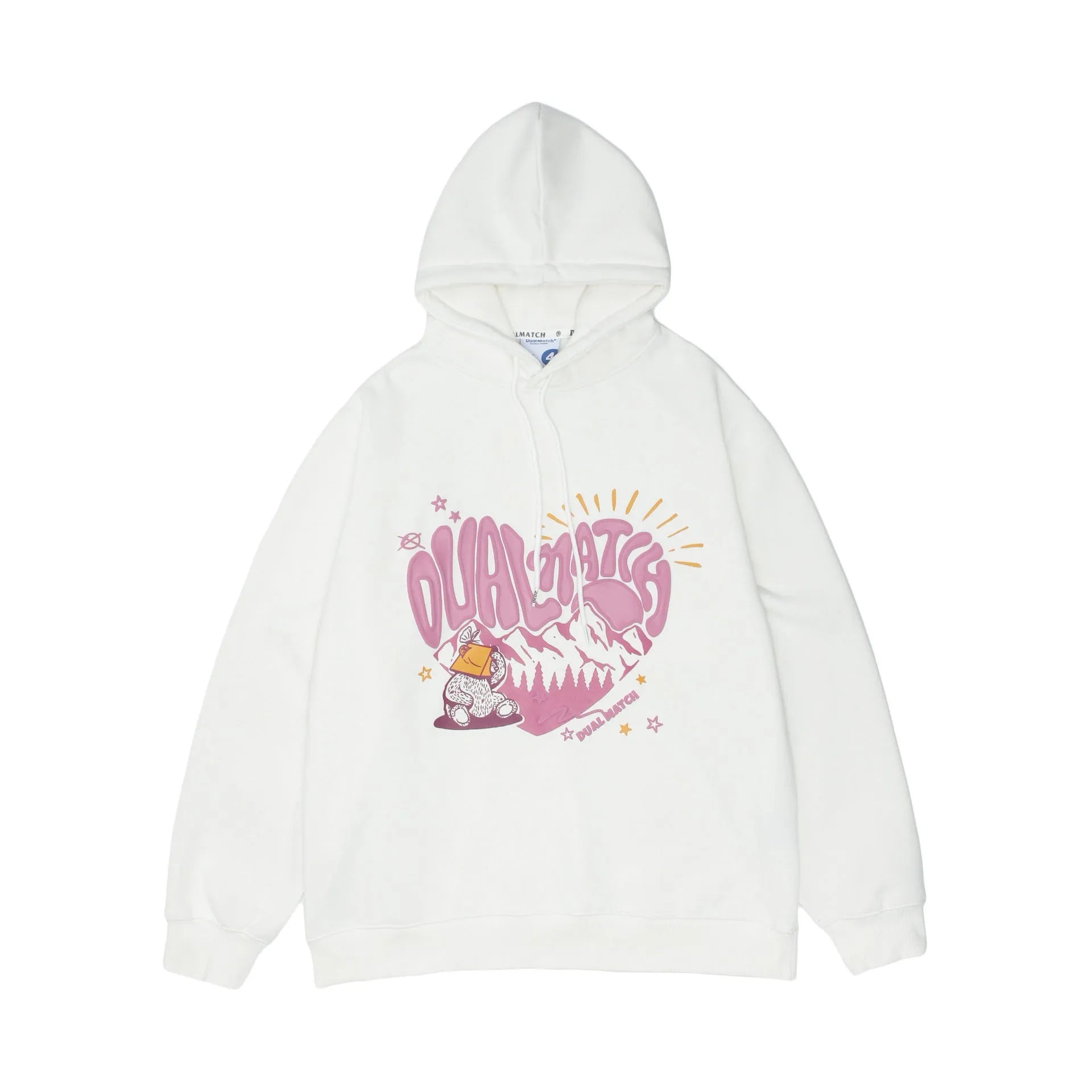 Loving Couple Plus Fleece Hooded Sweater - Bellarte Enchanté Loving Couple Plus Fleece Hooded Sweater