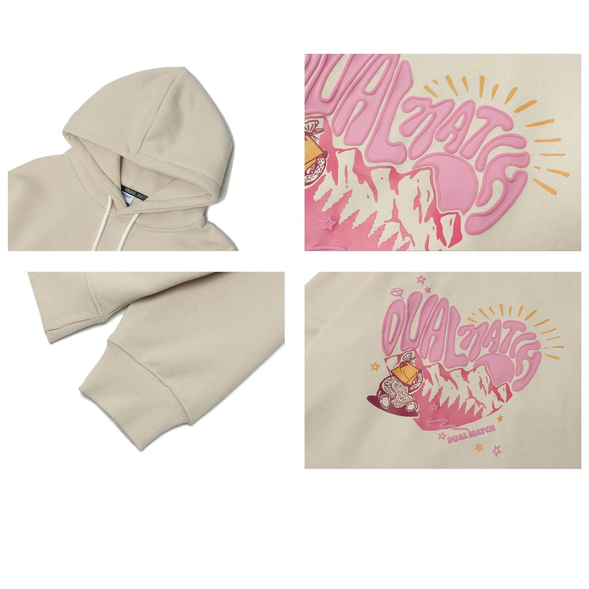 Loving Couple Plus Fleece Hooded Sweater - Bellarte Enchanté Loving Couple Plus Fleece Hooded Sweater