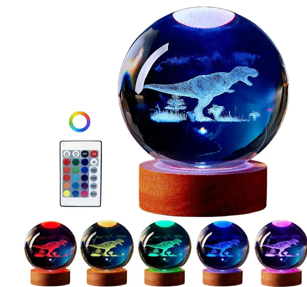 Luminous 3d Solar System Crystal Ball Desktop - Bellarte Enchanté Luminous 3d Solar System Crystal Ball Desktop