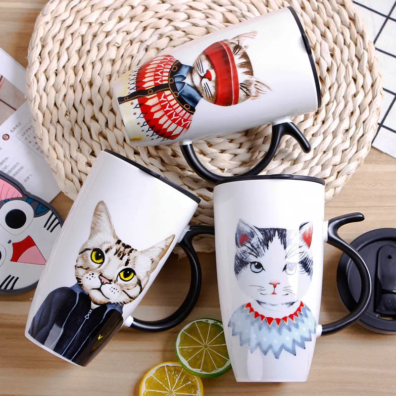 Luxury Ceramic Cat Mug - Purrfection in Every Sip - Bellarte Enchanté Luxury Ceramic Cat Mug - Purrfection in Every Sip