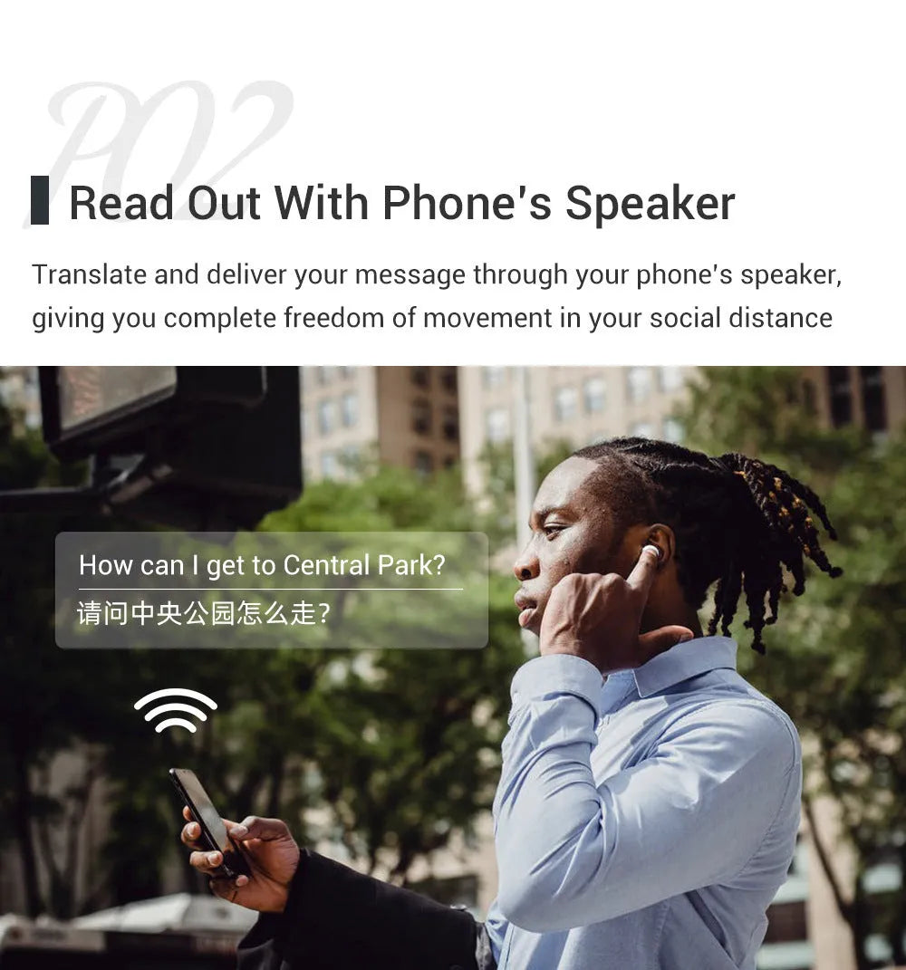 M6 Smart Bluetooth Translation Headphones Supports 127 Languages - Bellarte Enchanté M6 Smart Bluetooth Translation Headphones Supports 127 Languages