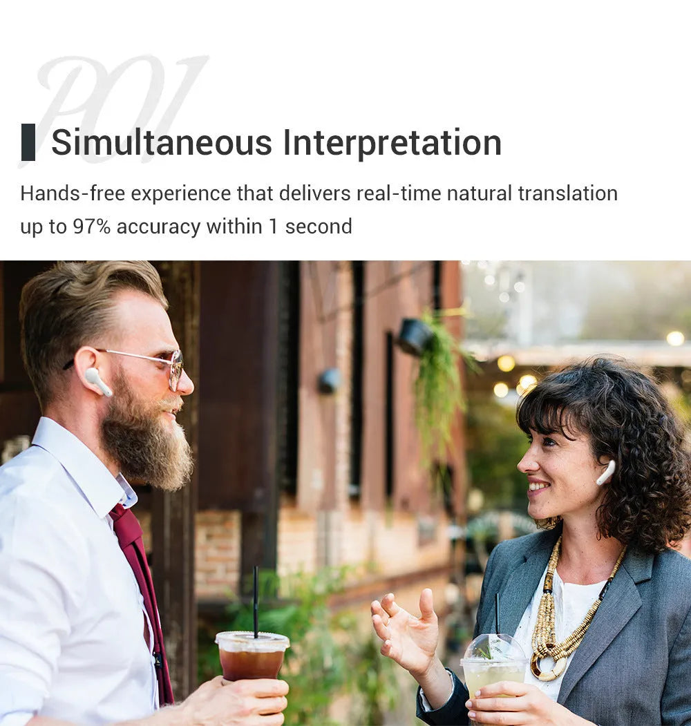 M6 Smart Bluetooth Translation Headphones Supports 127 Languages - Bellarte Enchanté M6 Smart Bluetooth Translation Headphones Supports 127 Languages