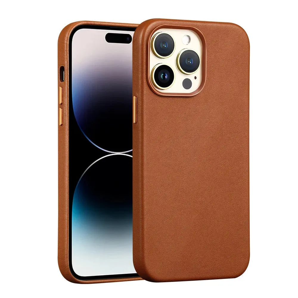 Magnetic Absorbing Leather Phone Case - Bellarte Enchanté Magnetic Absorbing Leather Phone Case