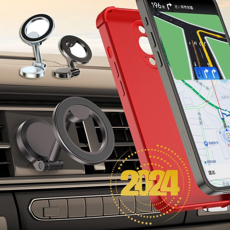Magnetic Car Phone Mount All-Metal Foldable Phone Holder For Car Strongest Magnet Dashboard Phone Mount For Phone - Bellarte Enchanté Magnetic Car Phone Mount All-Metal Foldable Phone Holder For Car Strongest Magnet Dashboard Phone Mount For Phone