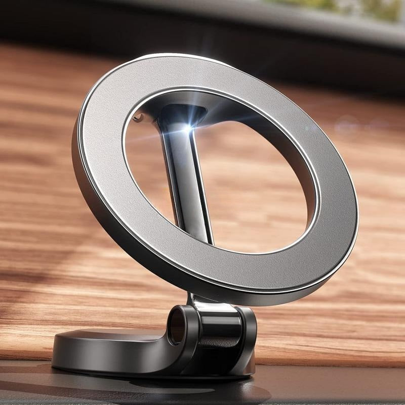 Magnetic Car Phone Mount All-Metal Foldable Phone Holder For Car Strongest Magnet Dashboard Phone Mount For Phone - Bellarte Enchanté Magnetic Car Phone Mount All-Metal Foldable Phone Holder For Car Strongest Magnet Dashboard Phone Mount For Phone