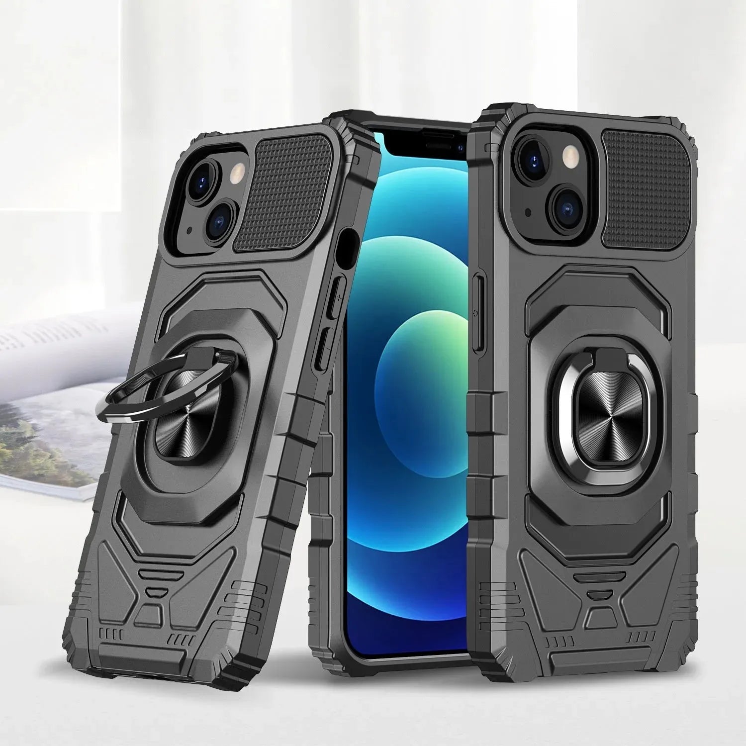 Magnetic Ring 2-in-1 Shockproof Phone Case - Bellarte Enchanté Magnetic Ring 2-in-1 Shockproof Phone Case
