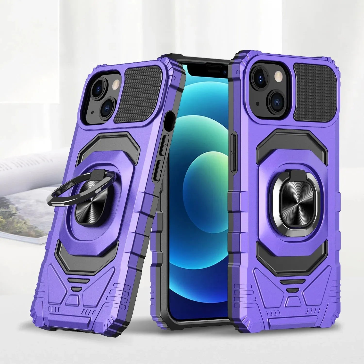 Magnetic Ring 2-in-1 Shockproof Phone Case - Bellarte Enchanté Magnetic Ring 2-in-1 Shockproof Phone Case