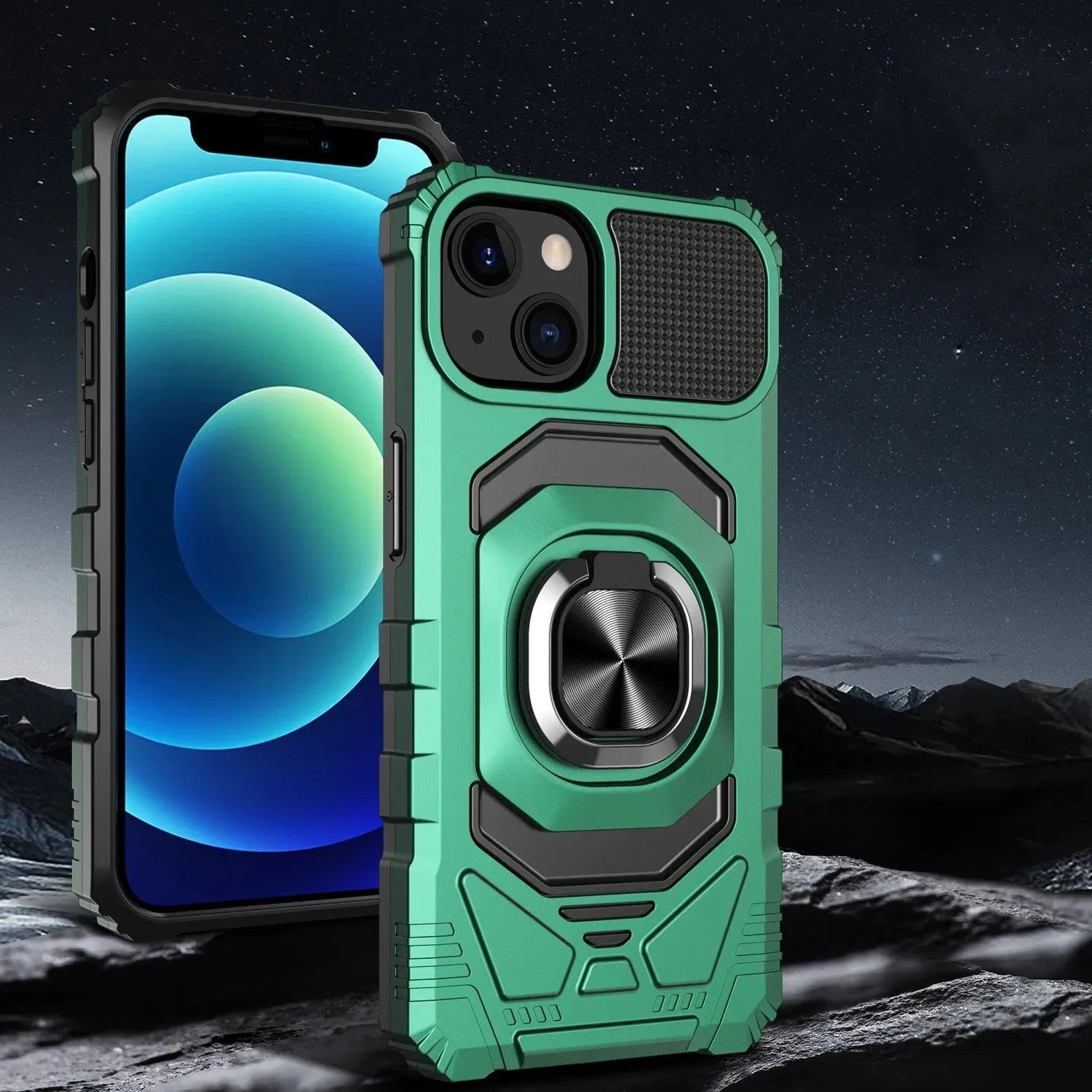 Magnetic Ring 2-in-1 Shockproof Phone Case - Bellarte Enchanté Magnetic Ring 2-in-1 Shockproof Phone Case