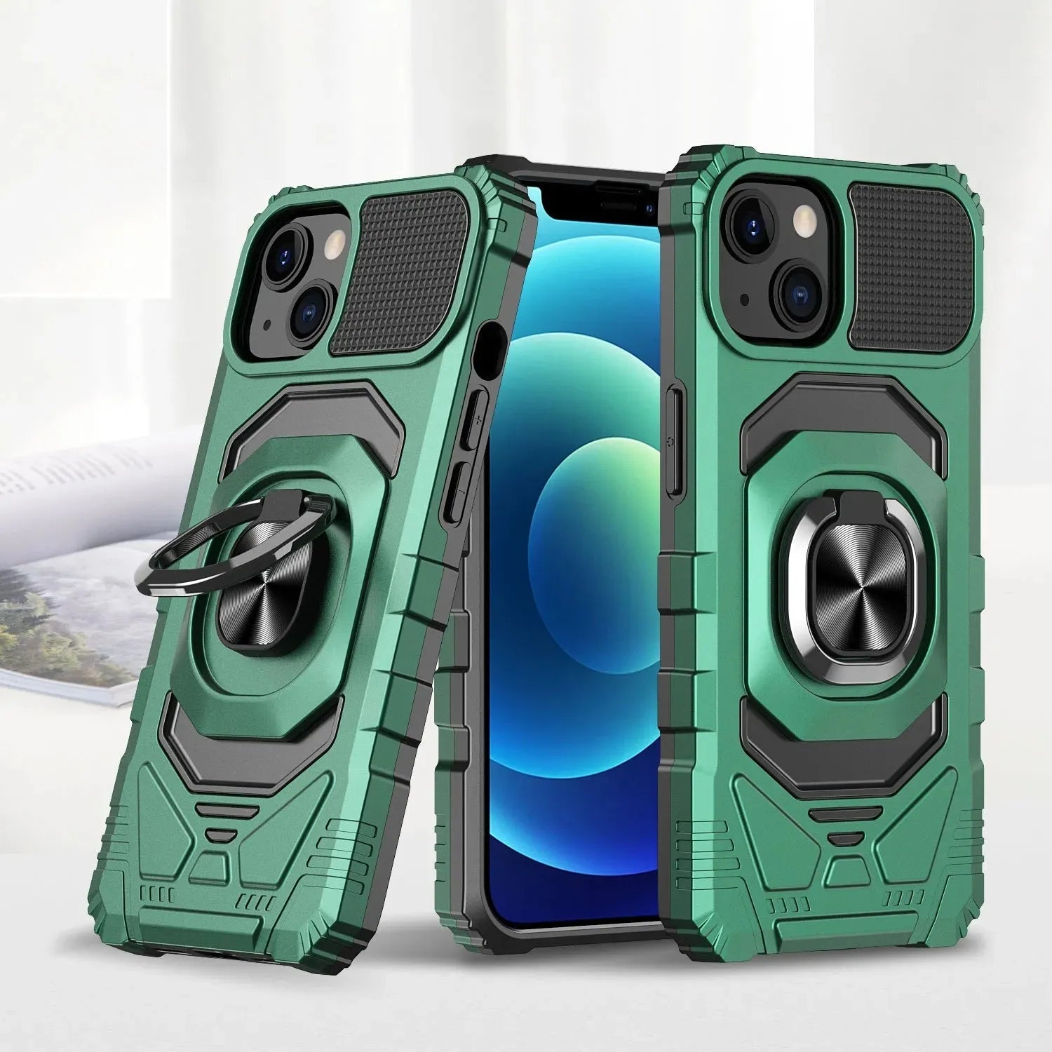 Magnetic Ring 2-in-1 Shockproof Phone Case - Bellarte Enchanté Magnetic Ring 2-in-1 Shockproof Phone Case