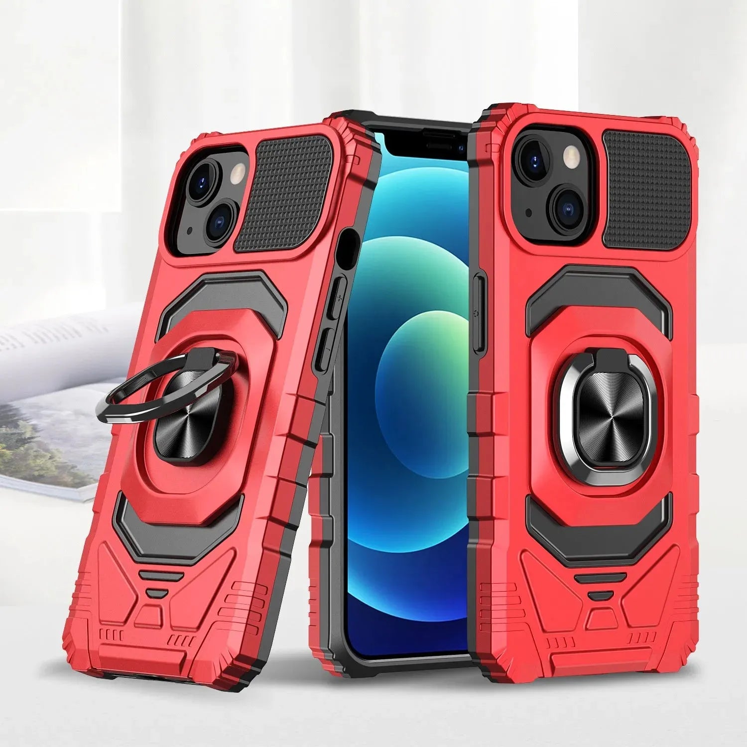 Magnetic Ring 2-in-1 Shockproof Phone Case - Bellarte Enchanté Magnetic Ring 2-in-1 Shockproof Phone Case