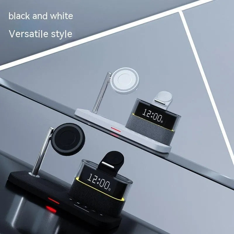Magnetic Small Night Lamp Wireless Charger With Alarm Clock Three-in-one - Bellarte Enchanté Magnetic Small Night Lamp Wireless Charger With Alarm Clock Three-in-one