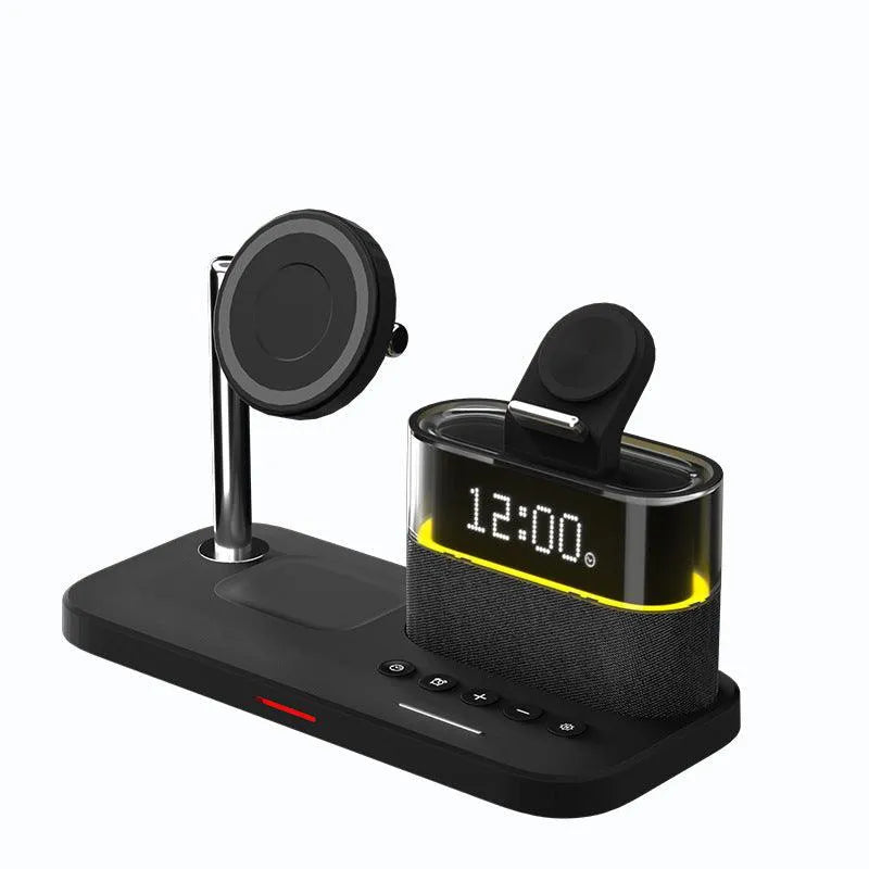 Magnetic Small Night Lamp Wireless Charger With Alarm Clock Three-in-one - Bellarte Enchanté Magnetic Small Night Lamp Wireless Charger With Alarm Clock Three-in-one