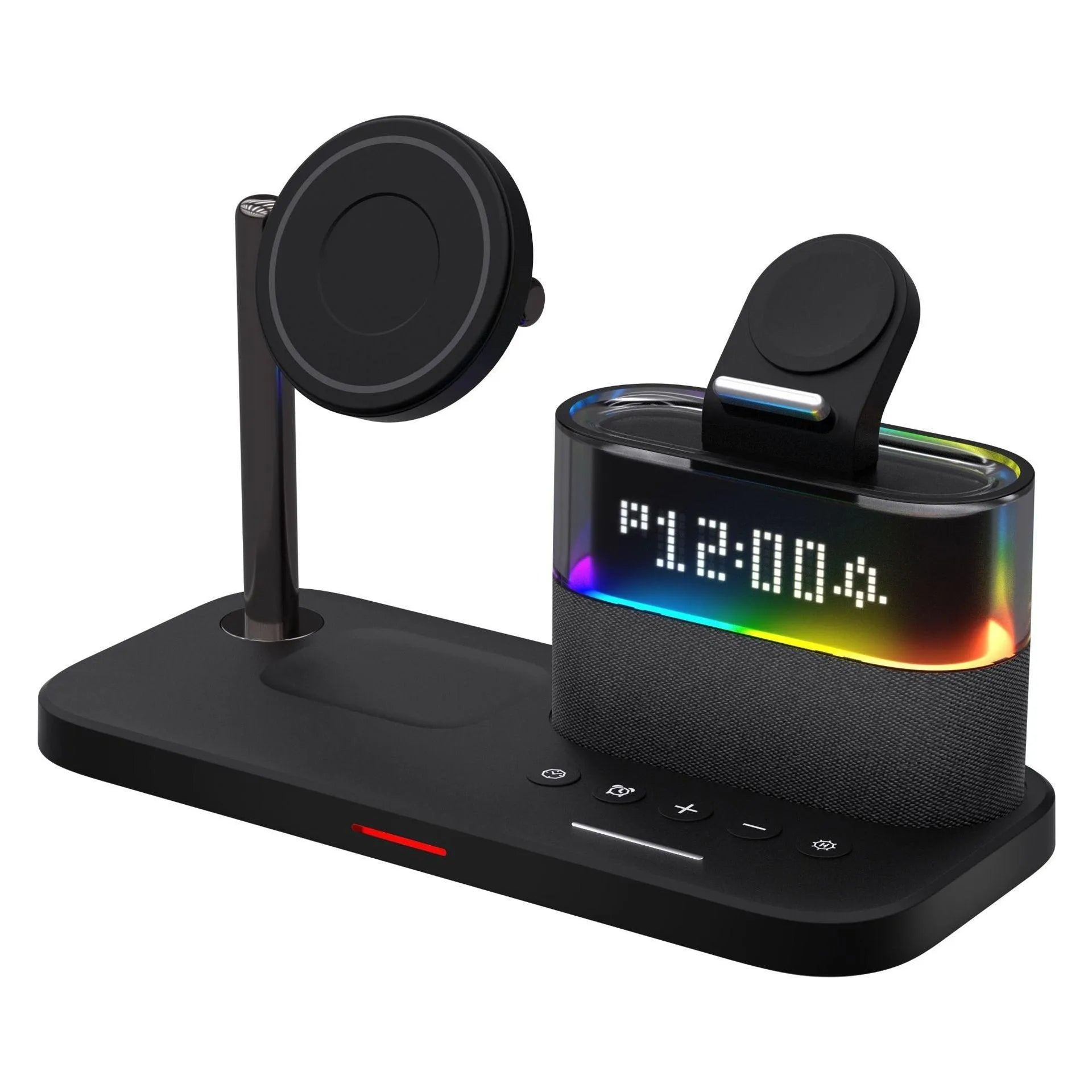 Magnetic Small Night Lamp Wireless Charger With Alarm Clock Three-in-one - Bellarte Enchanté Magnetic Small Night Lamp Wireless Charger With Alarm Clock Three-in-one