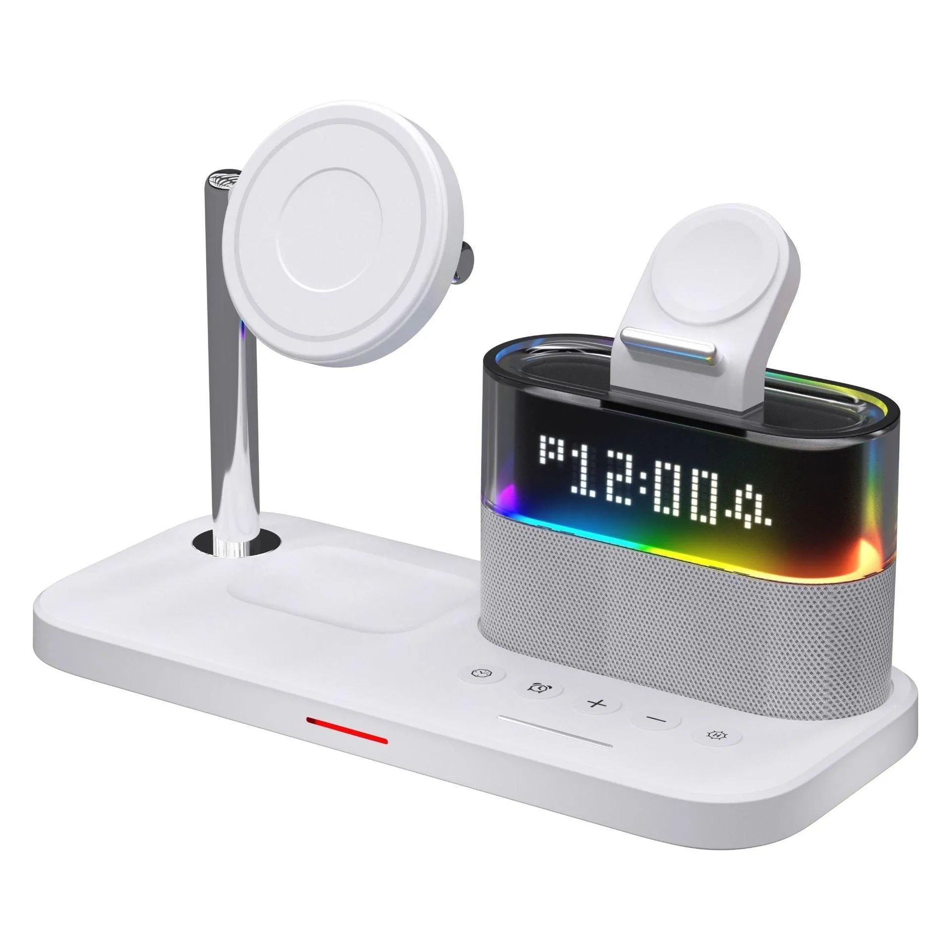 Magnetic Small Night Lamp Wireless Charger With Alarm Clock Three-in-one - Bellarte Enchanté Magnetic Small Night Lamp Wireless Charger With Alarm Clock Three-in-one