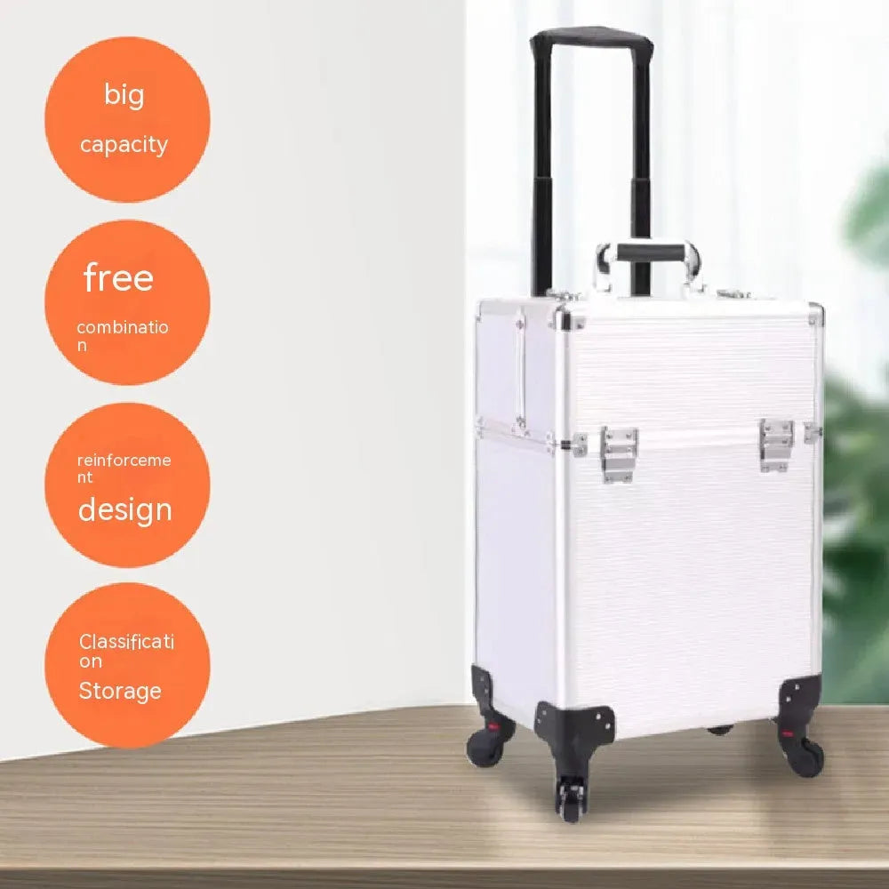 Make-up And Make-up Artist Trolley Storage Toolbox - Bellarte Enchanté Make-up And Make-up Artist Trolley Storage Toolbox
