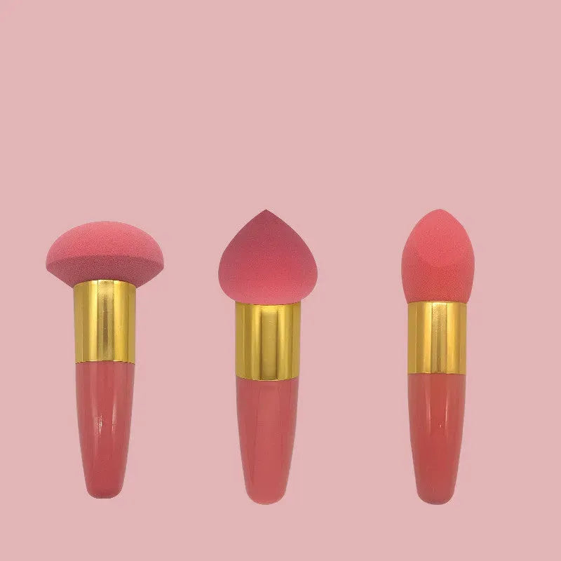 Make up Three Brushes Set Sponge - Bellarte Enchanté Make up Three Brushes Set Sponge