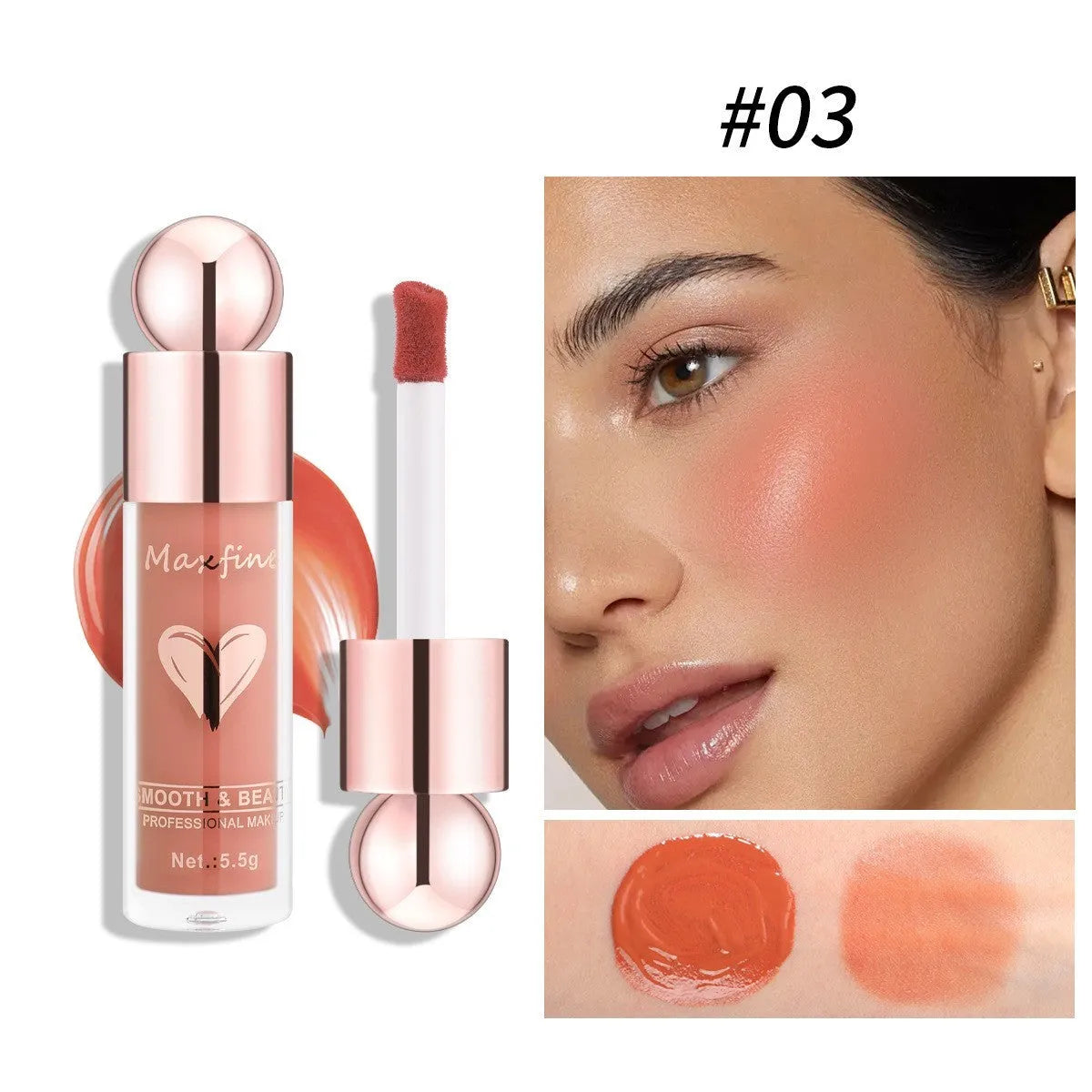 Makeup Liquid Blush Highlight Natural - Bellarte Enchanté Makeup Liquid Blush Highlight Natural