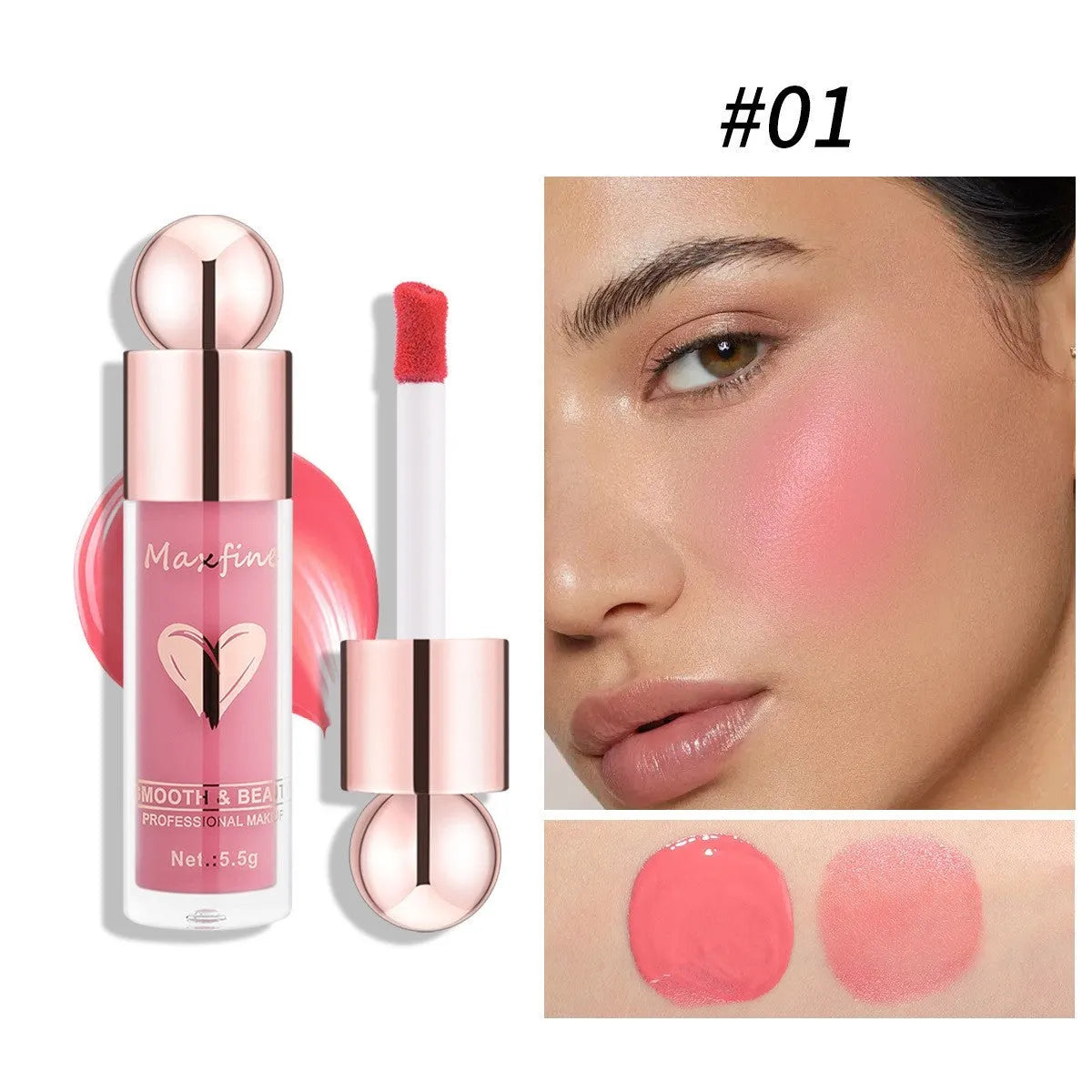 Makeup Liquid Blush Highlight Natural - Bellarte Enchanté Makeup Liquid Blush Highlight Natural