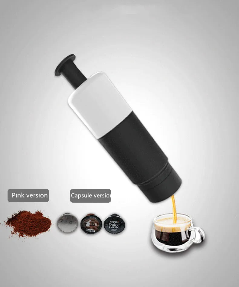 Manual Coffee Maker Machine Hand Pressure Portable Capsules - Bellarte Enchanté Manual Coffee Maker Machine Hand Pressure Portable Capsules