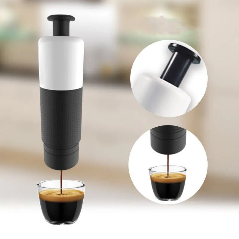 Manual Coffee Maker Machine Hand Pressure Portable Capsules - Bellarte Enchanté Manual Coffee Maker Machine Hand Pressure Portable Capsules