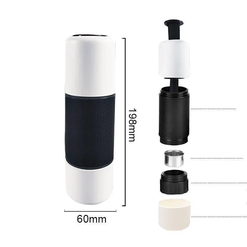 Manual Coffee Maker Machine Hand Pressure Portable Capsules - Bellarte Enchanté Manual Coffee Maker Machine Hand Pressure Portable Capsules