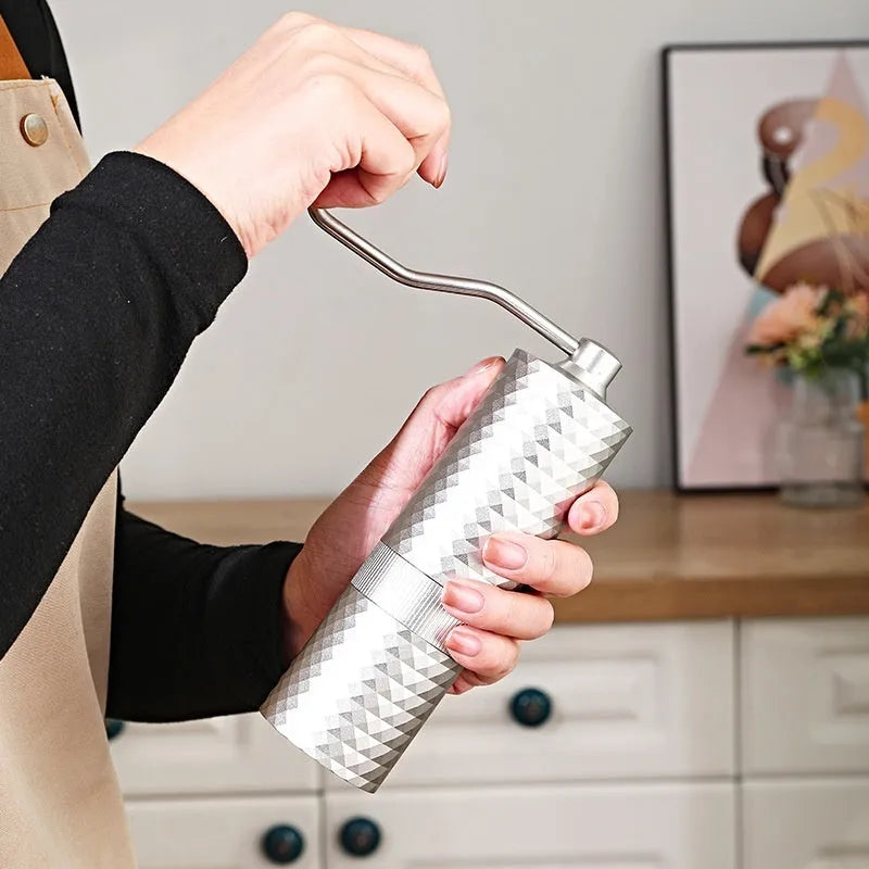 Manual Grinding Machine Diamond Coffee Bean Grinder - Bellarte Enchanté Manual Grinding Machine Diamond Coffee Bean Grinder