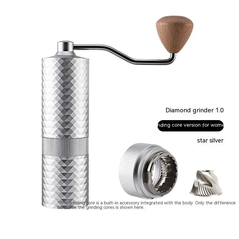 Manual Grinding Machine Diamond Coffee Bean Grinder - Bellarte Enchanté Manual Grinding Machine Diamond Coffee Bean Grinder