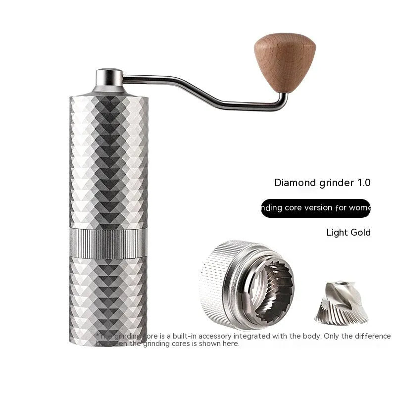 Manual Grinding Machine Diamond Coffee Bean Grinder - Bellarte Enchanté Manual Grinding Machine Diamond Coffee Bean Grinder