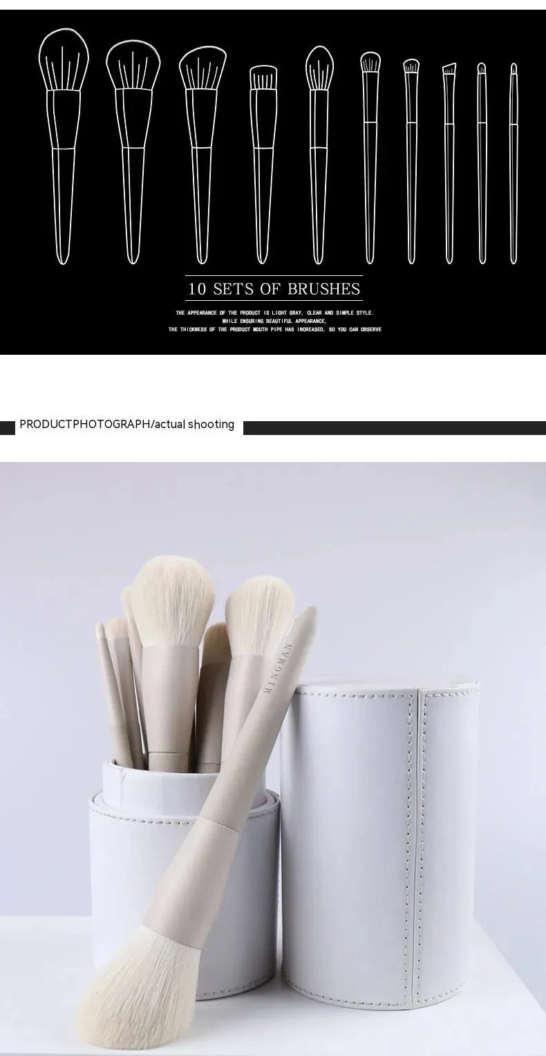 Matte Gray Makeup Artist Brush Suit - Bellarte Enchanté Matte Gray Makeup Artist Brush Suit