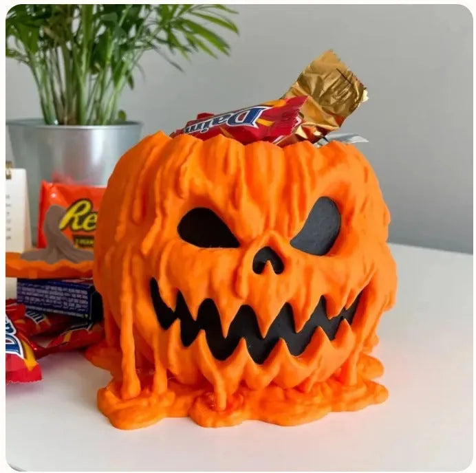 Melting Halloween Pumpkin Candy Bowl - Bellarte Enchanté Melting Halloween Pumpkin Candy Bowl