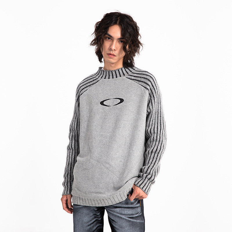 Men's And Women's Fashion Striped Sleeves Loose Sweater - Bellarte Enchanté Men's And Women's Fashion Striped Sleeves Loose Sweater