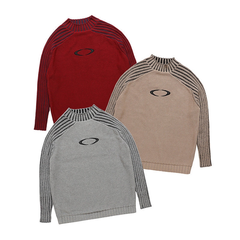 Men's And Women's Fashion Striped Sleeves Loose Sweater - Bellarte Enchanté Men's And Women's Fashion Striped Sleeves Loose Sweater