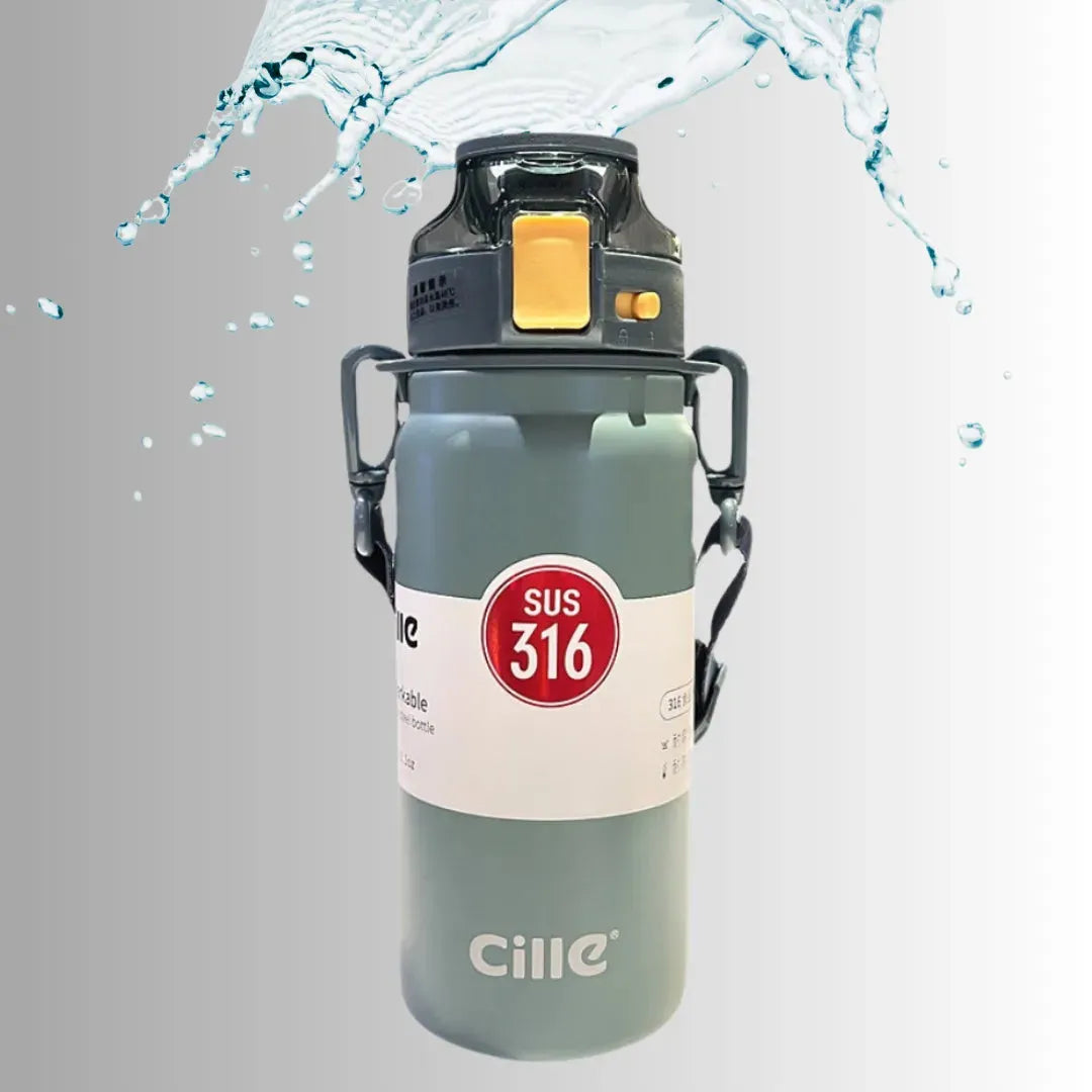 Men's And Women's Stainless Steel Portable Outdoor Cup With Straw - Bellarte Enchanté Men's And Women's Stainless Steel Portable Outdoor Cup With Straw