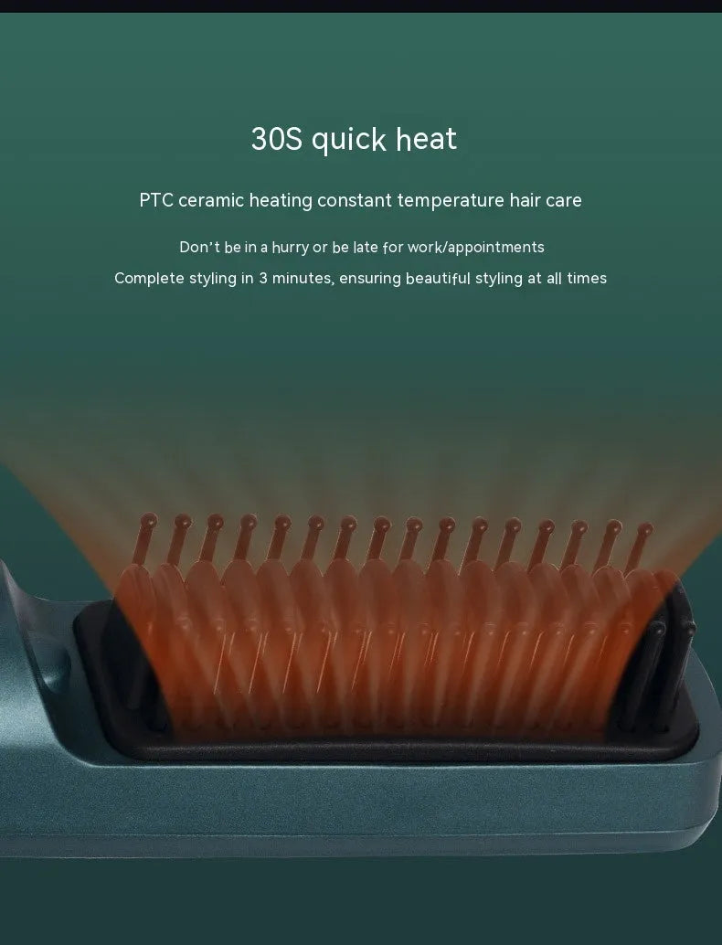 Men's Anion Styling Comb Hair Straightener - Bellarte Enchanté Men's Anion Styling Comb Hair Straightener