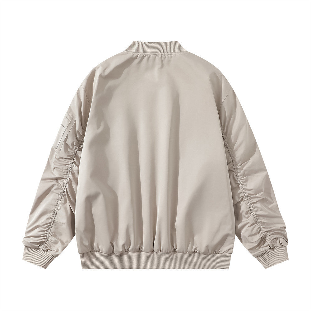 Men's Baseball Uniforms Street Fashion Pleated Sleeves - Bellarte Enchanté Men's Baseball Uniforms Street Fashion Pleated Sleeves
