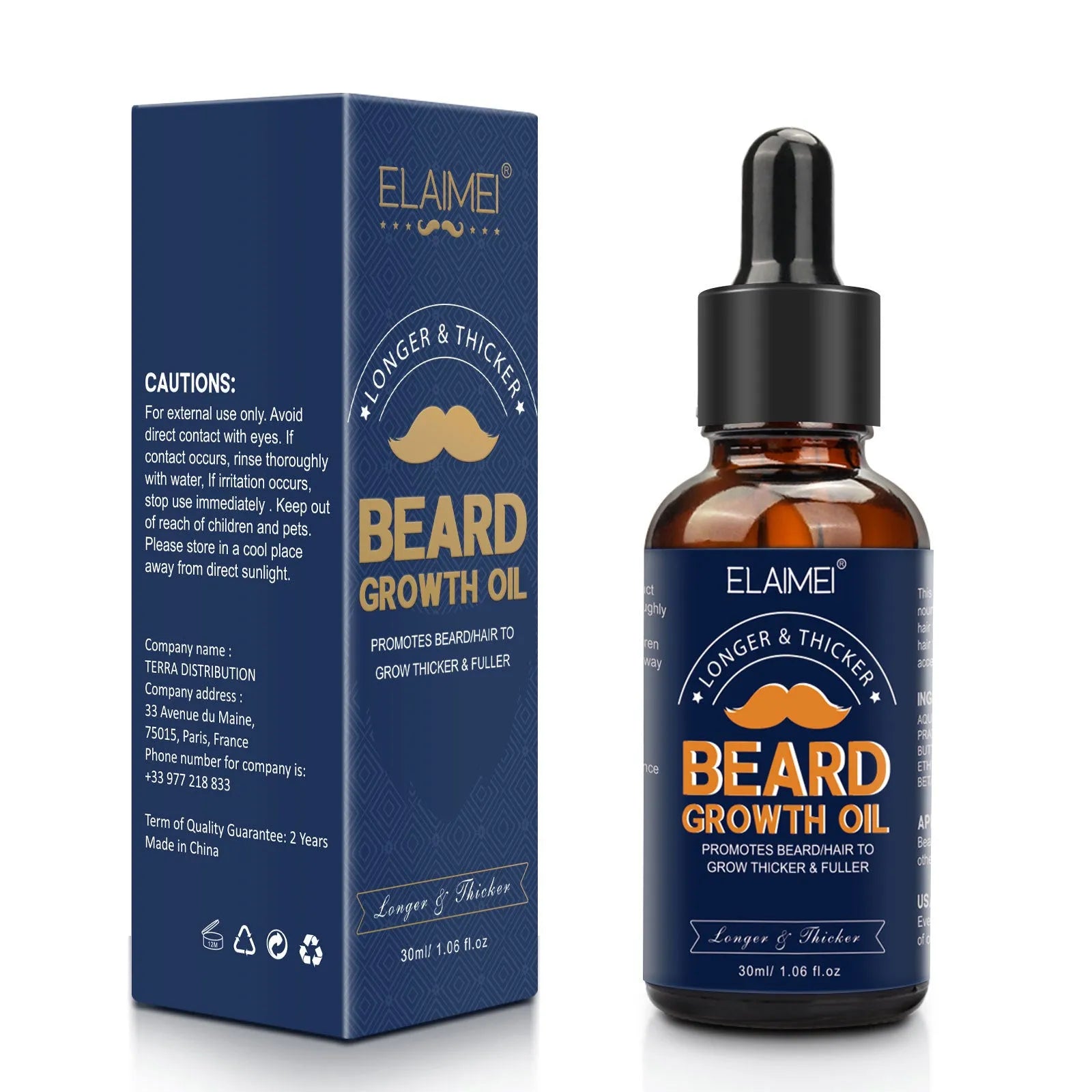 Men's Beard Growth Liquid To Maintain The Beard And Nourish - Bellarte Enchanté Men's Beard Growth Liquid To Maintain The Beard And Nourish