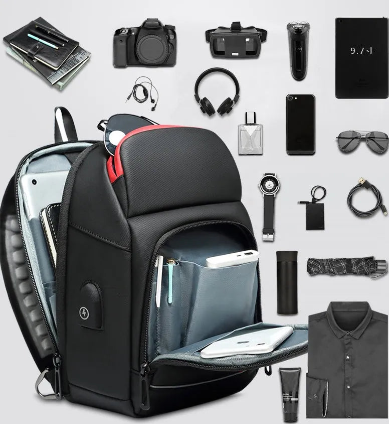 Men's Chest Bag Outdoor Leisure Shoulder Bag - Bellarte Enchanté Men's Chest Bag Outdoor Leisure Shoulder Bag