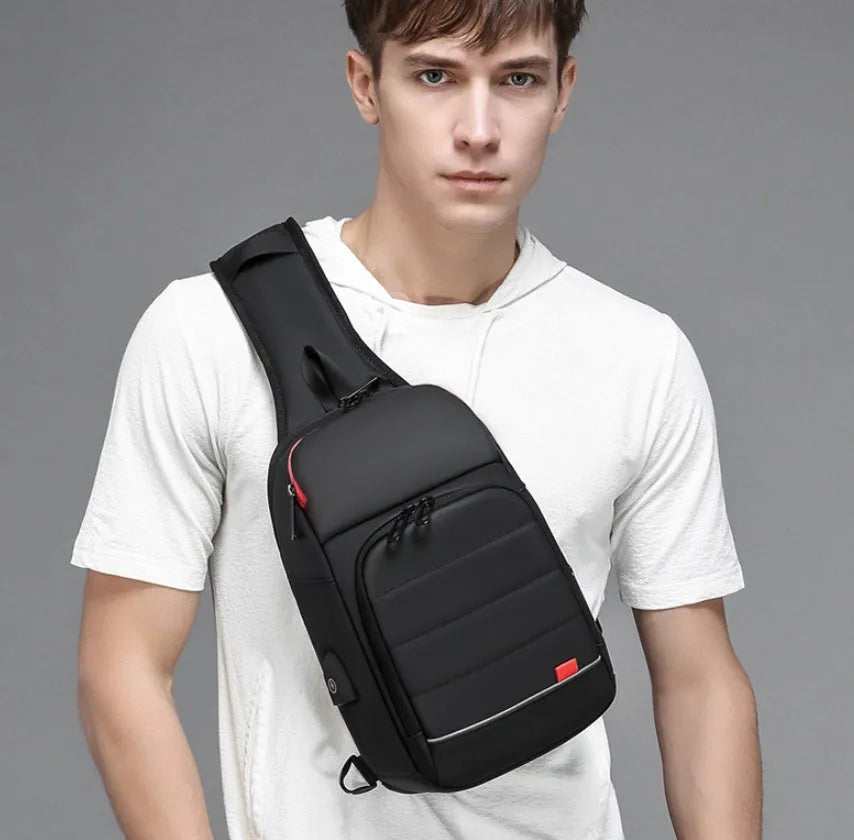 Men's Chest Bag Outdoor Leisure Shoulder Bag - Bellarte Enchanté Men's Chest Bag Outdoor Leisure Shoulder Bag