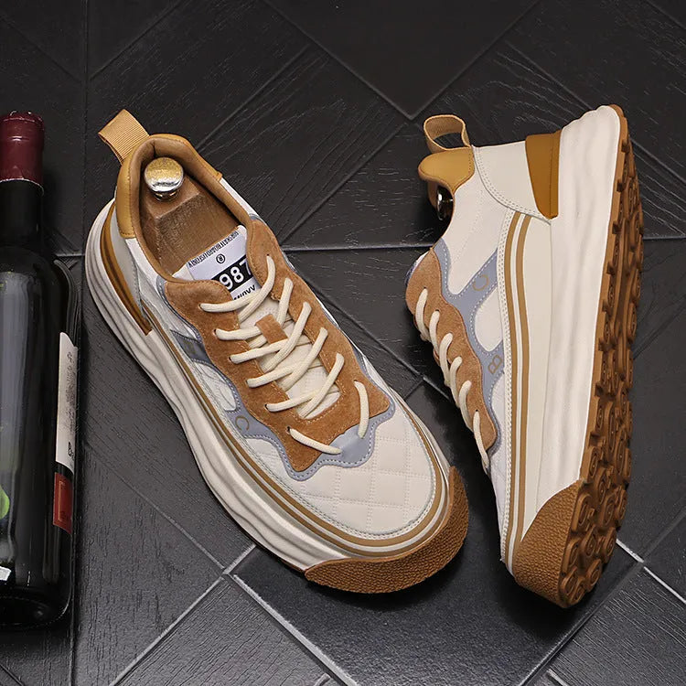 Men's Comfortable In The High Tide Sneakers Breathable Color Blocking - Bellarte Enchanté Men's Comfortable In The High Tide Sneakers Breathable Color Blocking